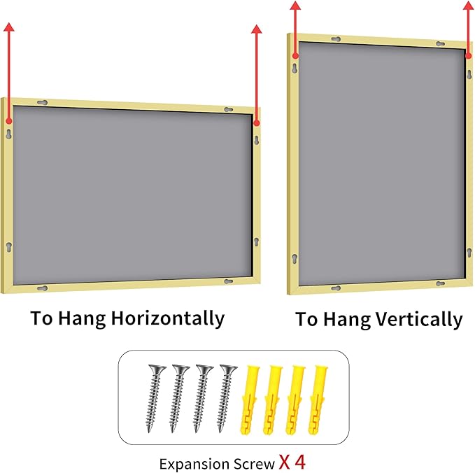 YIROMAN Bathroom Mirror 60"x40", Large Brushed Gold Bathroom Mirror - Image 9