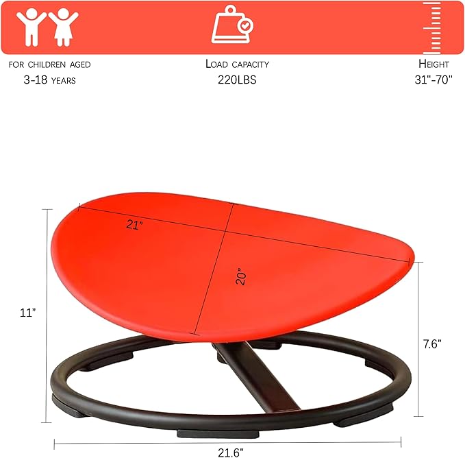 Autism Kids Swivel Chair, Sensory Spinning Chair - Image 2