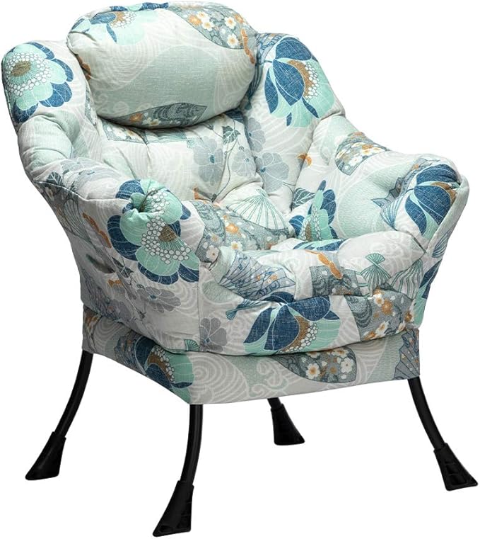 HollyHOME Modern Fabric Large Lazy Chair, Accent Oversized Comfy Reading Chair by HollyHOME