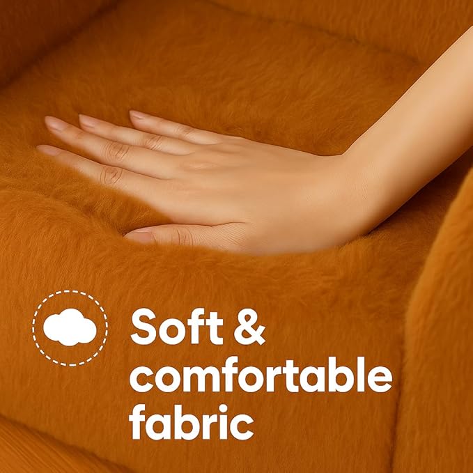 Cute Animal Toddler Foam Chair, Soft Faux Rabbit Fur, Comfy Toddler Lounge - Image 6