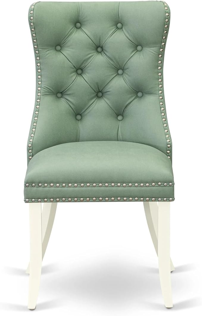 East West Furniture DODA9-LWH-22 9 Piece Kitchen Set Consists of a Rectangle - Image 7