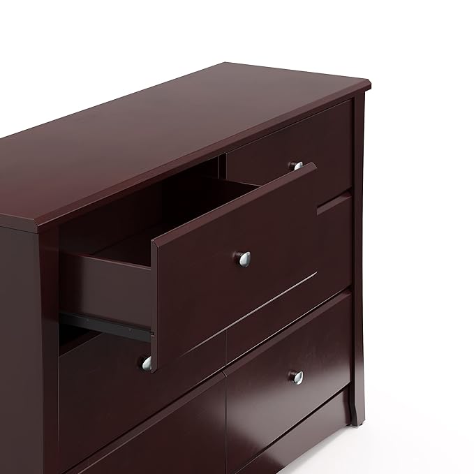 Storkcraft Crescent 6 Drawer Bedroom Dresser – GREENGUARD Gold Certified Dresser - Image 8