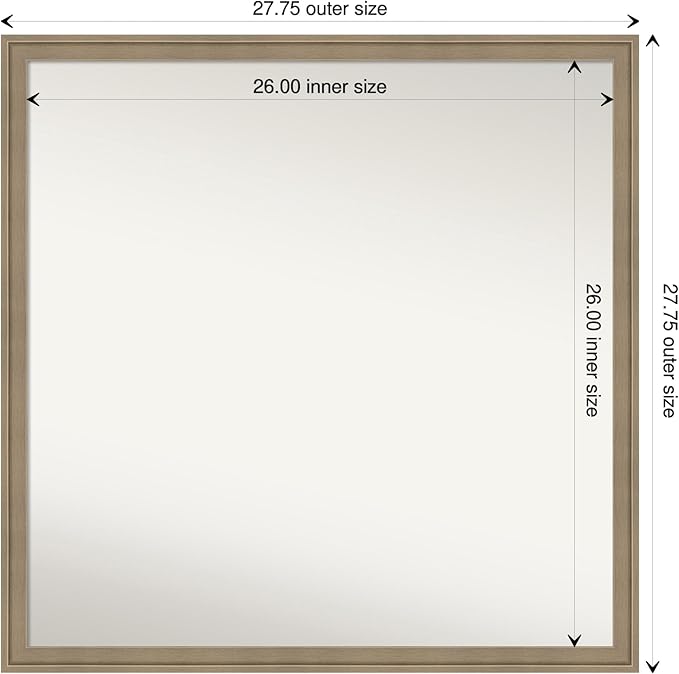 Amanti Art Grey Bathroom Mirror - Image 4
