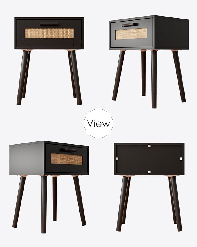Bedroom Nightstands Wooden Night Stands - Image 9