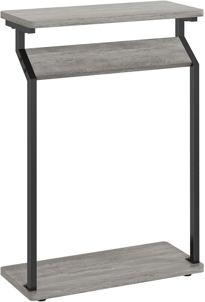 Narrow Side Table for Small Spaces, Slim Couch Tray Table, Skinny Thin End - Image 8
