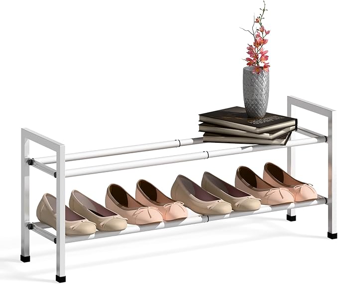 Bumusty 2-Tier Expandable Shoe Rack by Bumusty
