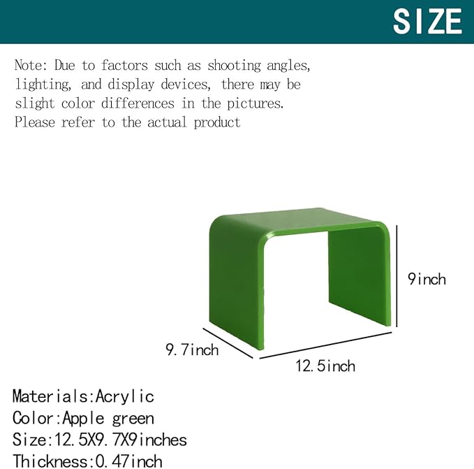 Acrylic Kids' Step Stool – Small Footstool - Image 2