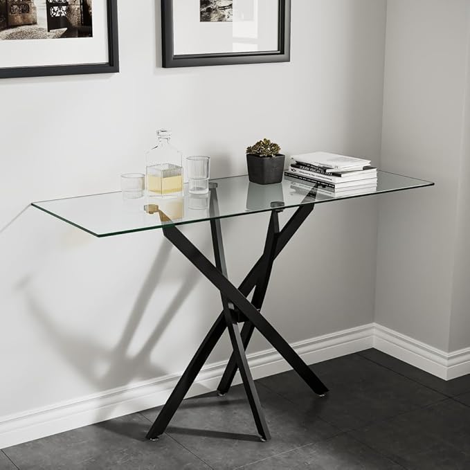 Tempered Glass Console Table - Image 4