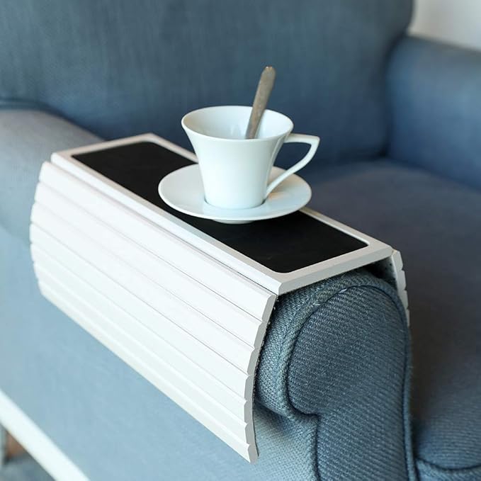 GEHE Sofa Arm Tray Table for Couch Flexible/Foldable Sofa Tray Couch arm Table - Image 5