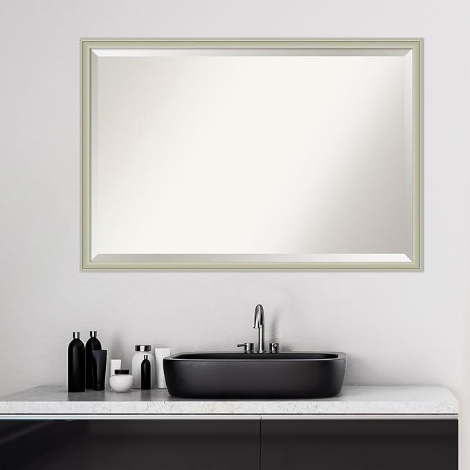 Amanti Art Silver Bathroom Mirror - Image 5