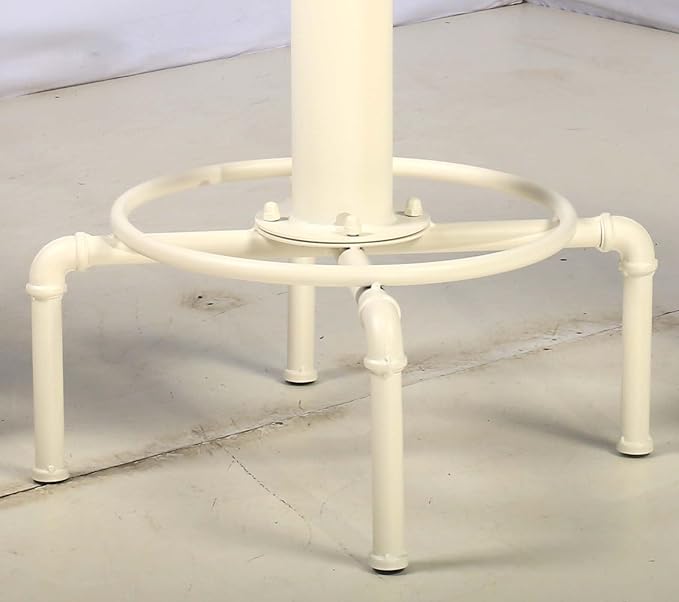 Topower Industrial Bar Table 31.5-41.3" Adjustable Pub Table Kitchen Dining - Image 5