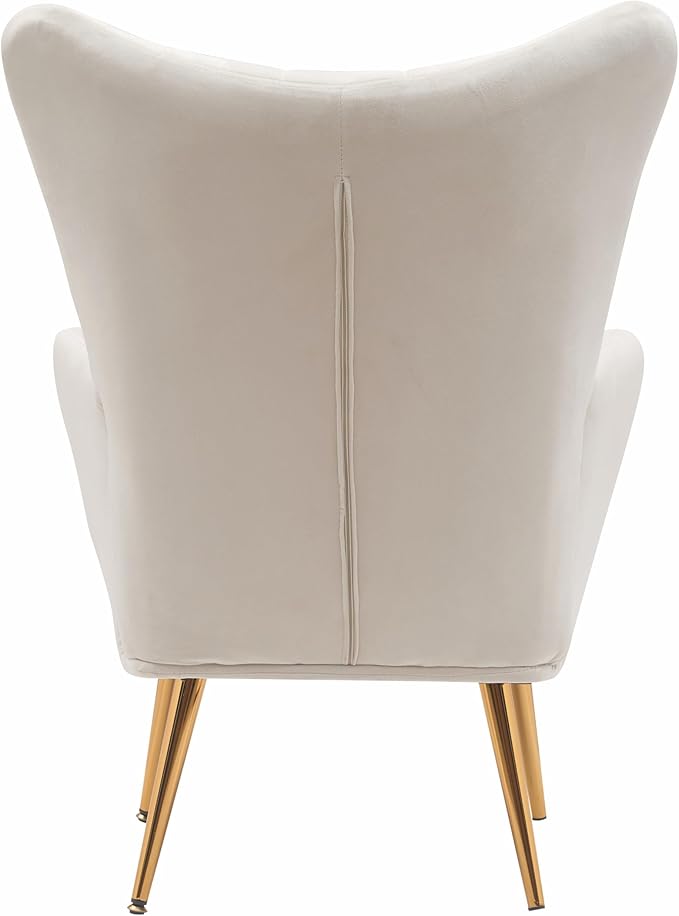 Container Furniture Direct Modern Chic Mid-Century Velvet Accent Armchair - Image 10