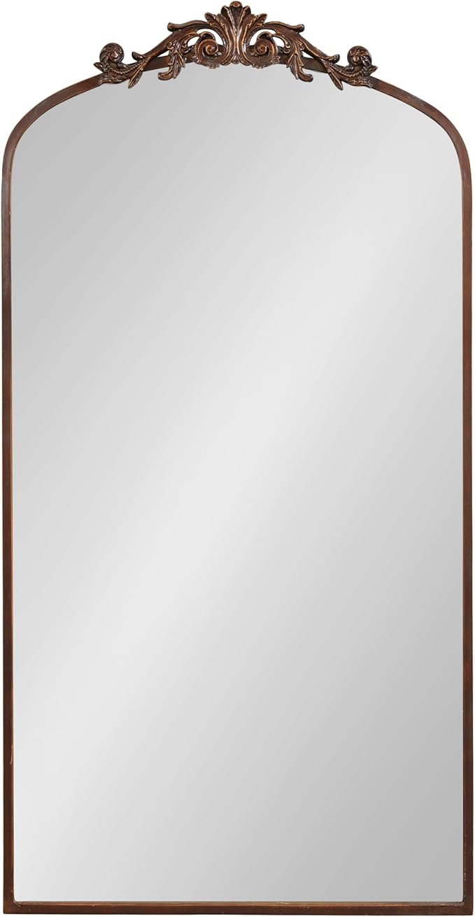 Kate and Laurel Arendahl Glam Arched Tall Panel Mirror; 24 x 42; Bronze; - Image 9