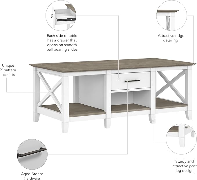 Bush Furniture Key West Coffee Table - Image 8