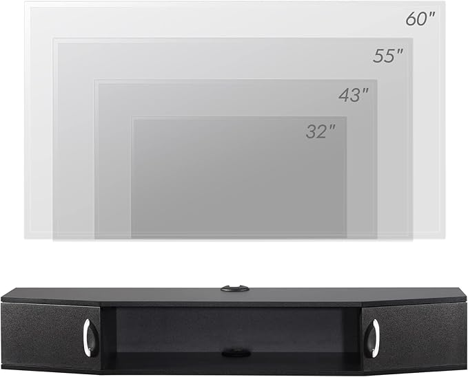 FITUEYES Floating TV Stand Wall Mounted TV Shelf - Image 5