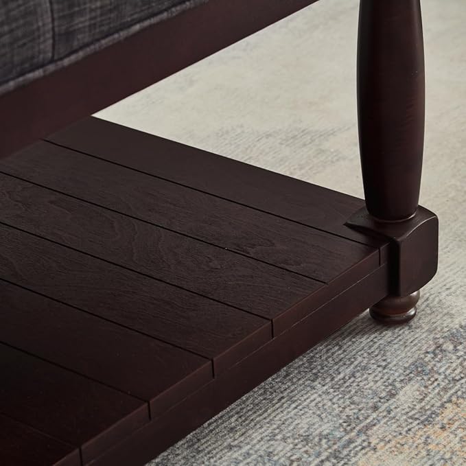 24KF Upholstered Square Coffee Table - Image 6