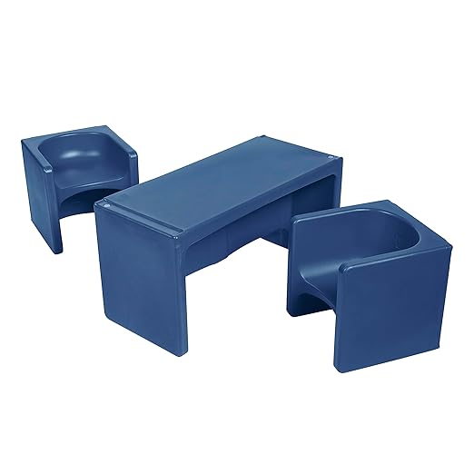 ECR4Kids Tri-Me Table and Cube Chair Set by ECR4Kids