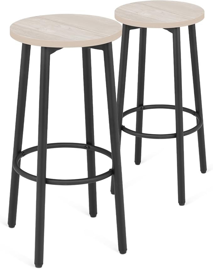 Athena Collection Bar Stools Set of 2, 25.5 Inches Round Counter Height Bar by AthenaCollectionFurniture