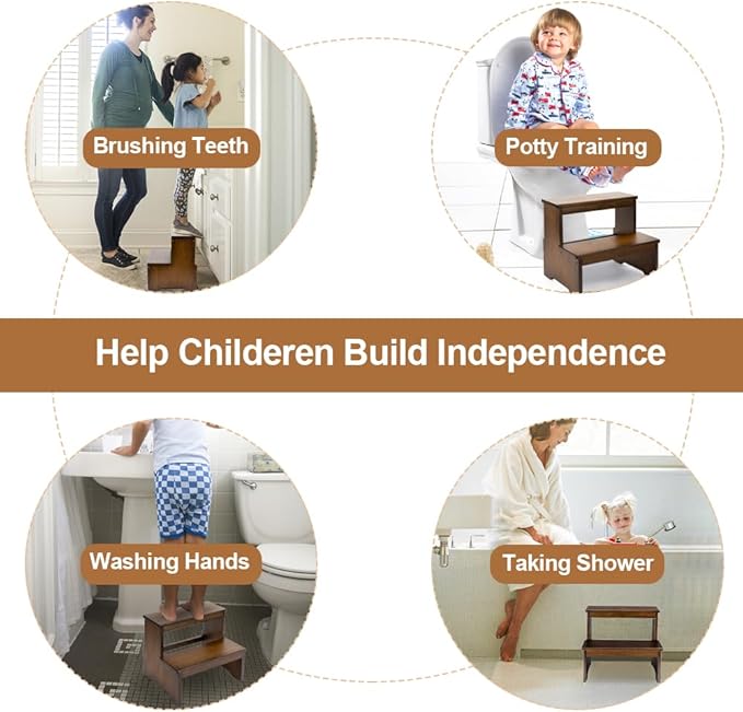 StrongTek Bamboo Two Step Stool - Image 6