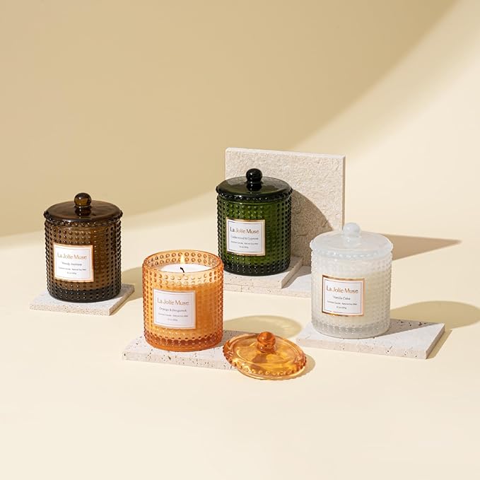 LA JOLIE MUSE Vanilla Cake Scented Candles, Vanilla Candles - Image 6