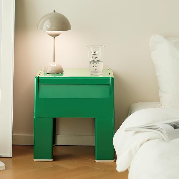 Nightstand Bedside with Storage Space, Dorm and Small Spaces, Easy Assembly - Image 3