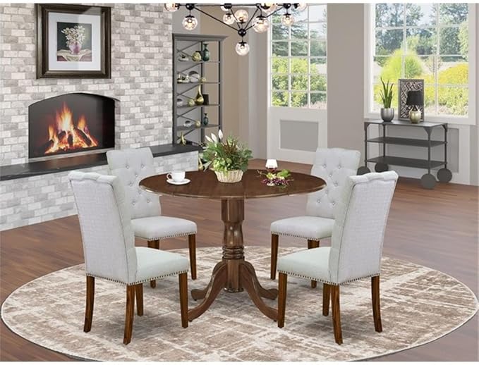 East West Furniture DLEL5-AWA-05 5 Piece Dinette Set - Image 8