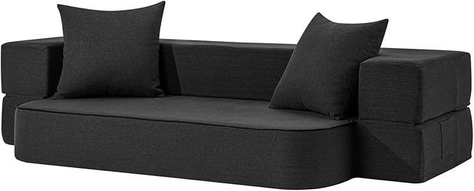 2-in-1 Folding Sofa Bed with Pillows by SUYOLS