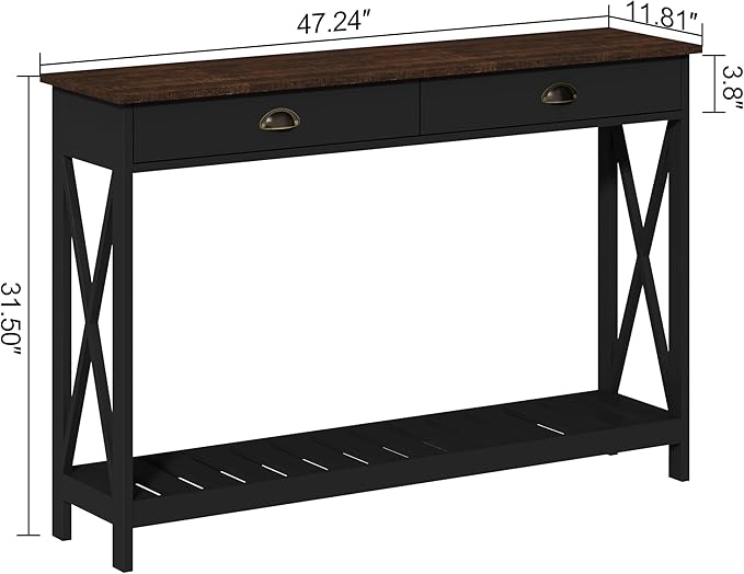 ChooChoo 47" Farmhouse Console Table - Image 2