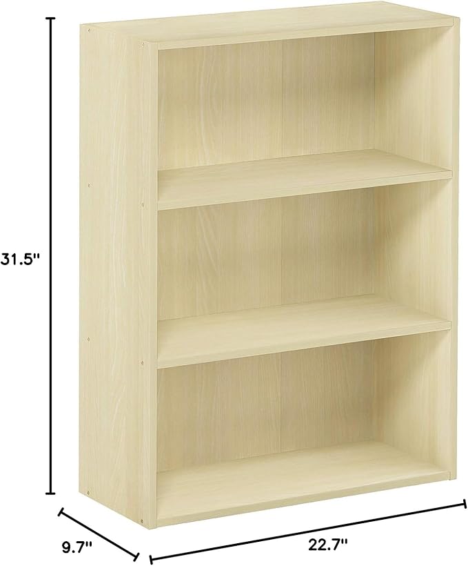 Furinno Pasir 3-Tier Open Shelf Bookcase - Image 9