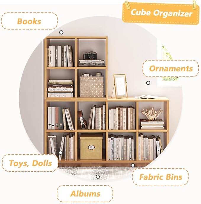 4 Cube Organizer Bookcase - Image 4