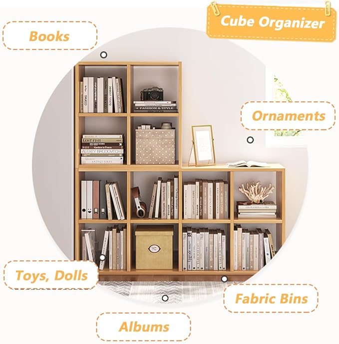 8 Cube Organizer Bookcase - Image 4