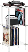 HMYHUM Acrylic Record Player Stand, Turntable Stand by HMYHUM