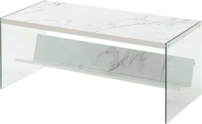 Convenience Concepts SoHo Glass Modern Living Storage Shelf, Contemporary by ConvenienceConcepts