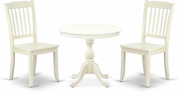 East West Furniture AMDA3-LWH-W 3 Piece Dinette Set by EastWestFurniture