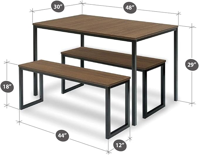 ZINUS 48 Inch Louis Metal Frame Table - Image 2