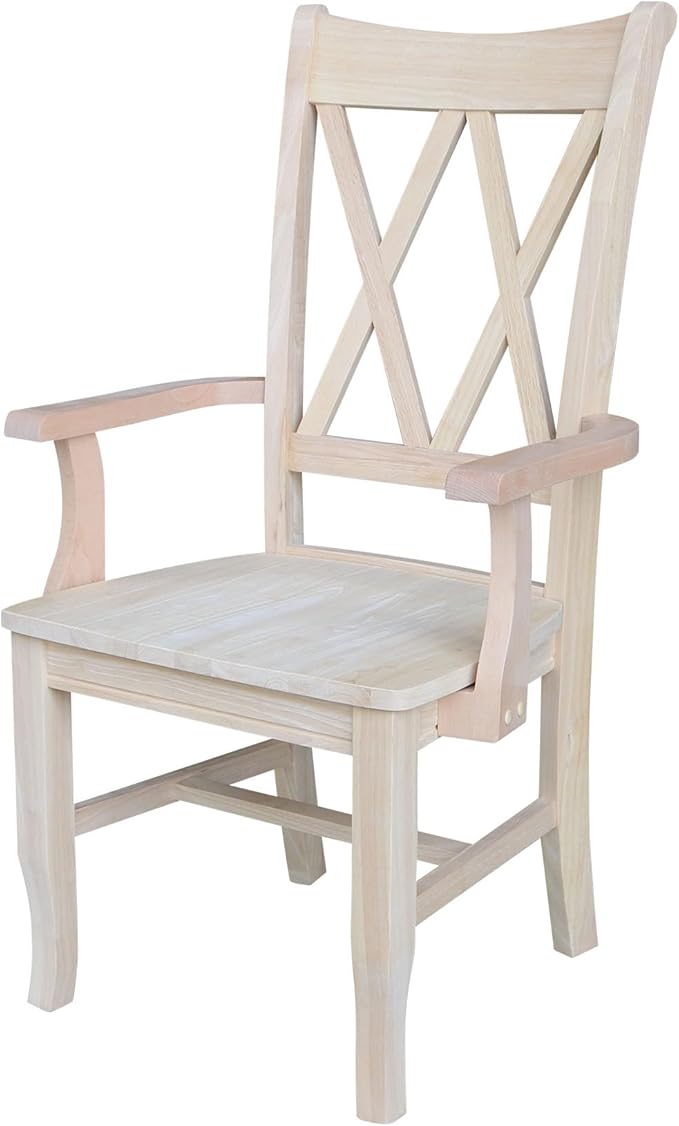 Solid Wood Double X-Back Dining Chair by InternationalConcepts