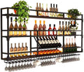 Metal Wall-Mounted Wine Rack by HFTUW