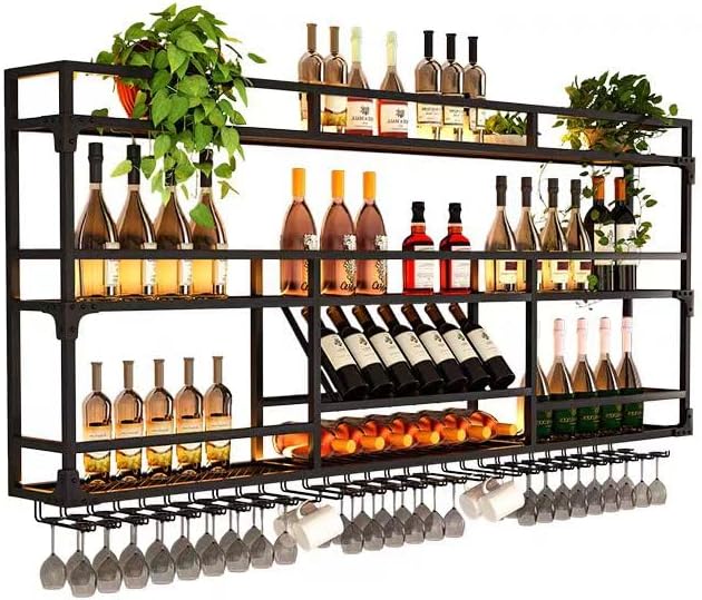 Metal Wall-Mounted Wine Rack by HFTUW