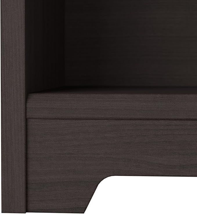 Bush Furniture Cabot Tall 5 Shelf Bookcase | Large Open Bookshelf in Heather - Image 5