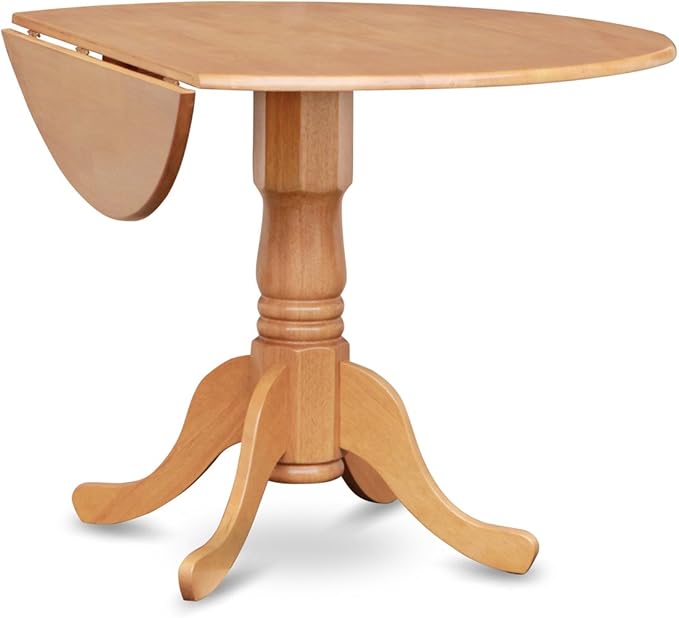 East West Furniture DLVA5-OAK-W 5 Piece Modern Dining Table Set Includes a - Image 6