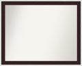 Amanti Art Bathroom Mirror for Over Sink, 25x31 Maya Espresso Silver Rectangle by AmantiArt