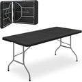 Athena Collection 6 ft Square Folding Dining Table, Large Plastic Foldable by AthenaCollectionFurniture