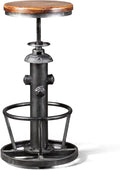 Swivel Bar Stool Industrial Coffee Kitchen Dining Chair Fire Hydrant Design by BOKKOLIK
