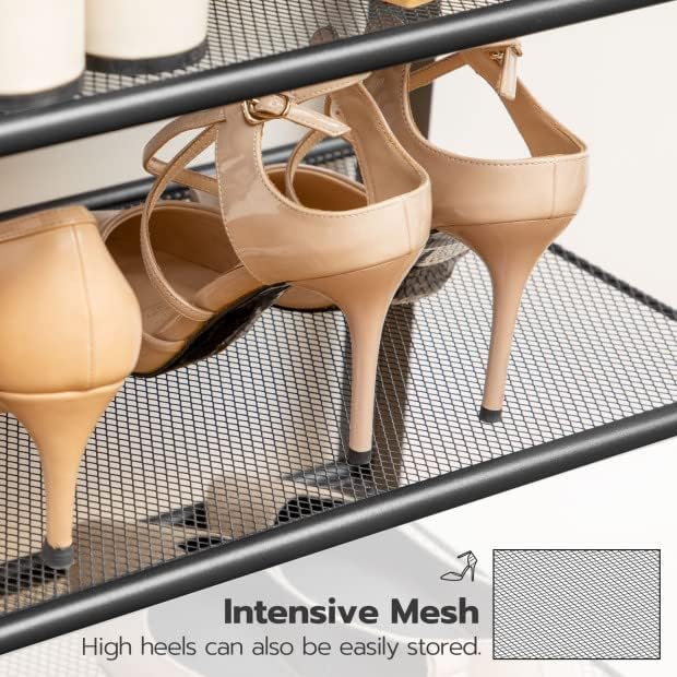HOOBRO 10-Tier Shoe Rack, 39.4" L Shoe Storage Organizer, Large Capacity Shoe - Image 6