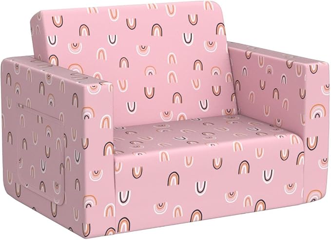 Ulax furniture Kids Sofa Chair Children FILP-Out Chair 2-in-1 Convertible Sofa - Image 5