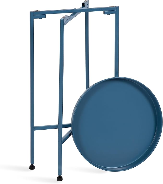 Kate and Laurel Celia Round Foldable Tray Accent Table - Image 7