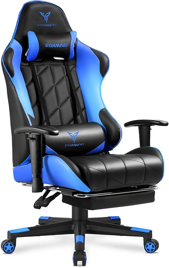 Gaming Chair with 3D Adjustable Armrests, Cow Print Design, Ergonomic Office by Unknown