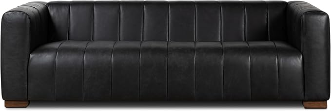 POLY & BARK Canale 86" Sofa in Onyx Black by POLYBARK
