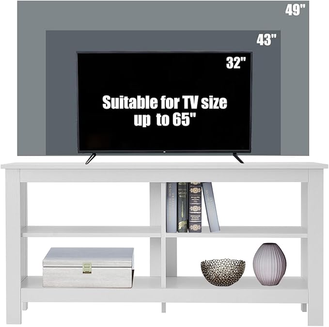 43 Inches TV Stand, Mid Century Modern Entertainment Center - Image 5