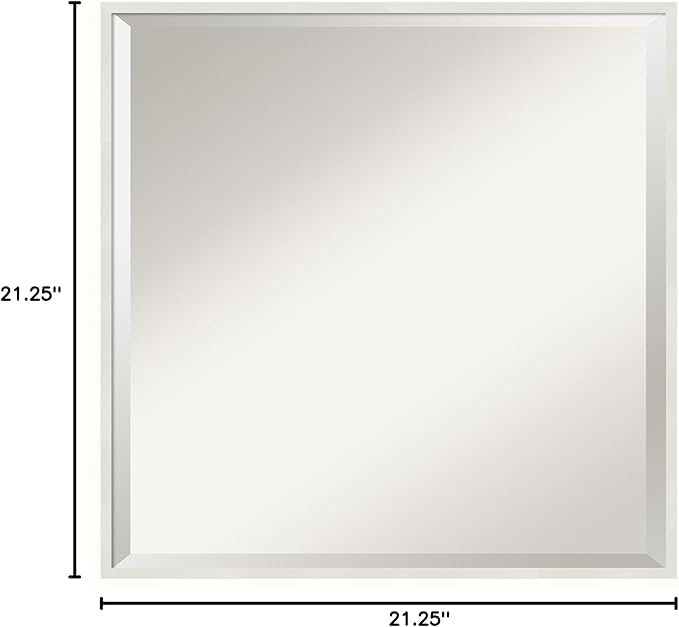 Amanti Art White Bathroom Mirror - Image 6
